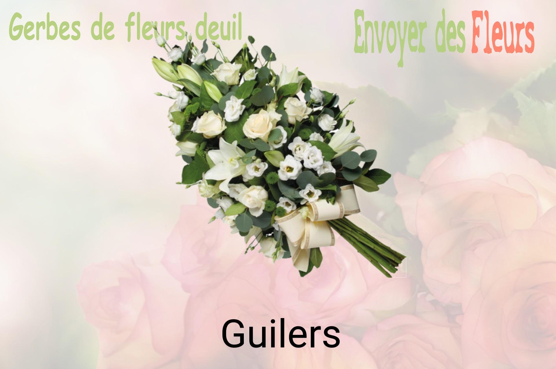 Gerbe de fleurs de deuil livrée à Guilers